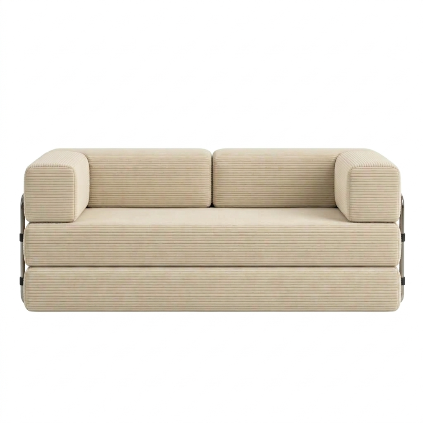 ELYROA One XL Corduroy Sofa Bed - Oat Cream