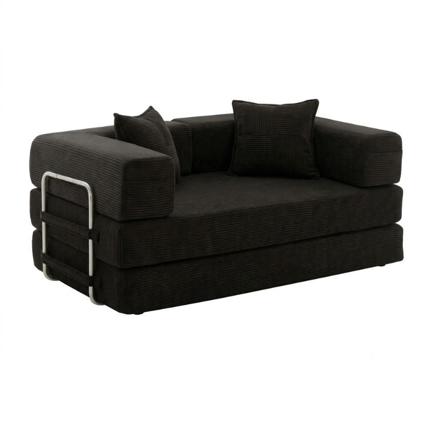ELYROA One Corduroy Sofa Bed - Midnight Black